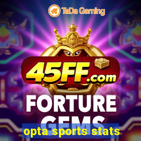 opta sports stats